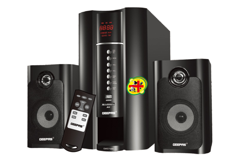 geepas home theatre 2.1 price